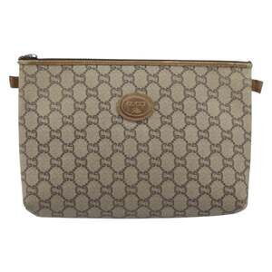 Gucci GG Plus Clutch Bag Beige